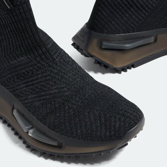 NWT ADIDAS ORIGINALS Women's NMD_S1 Sock Sneaker Black Carbon 7M - Picture 3 of 8